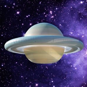SFERA GONFIABILE PVC SATURNO - con anelli