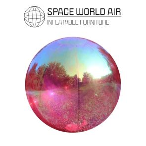 SFERA GONFIABILE IN PVC METALLIZZATA COLORE RED RAINBOW DA 80 A 500 CM