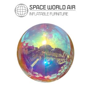 SFERA GONFIABILE IN PVC METALLIZZATA COLORE GOLD RAINBOW DA 80 A 500 CM