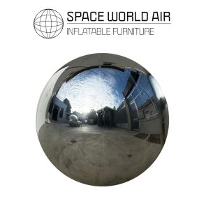 SFERA GONFIABILE IN PVC METALLIZZATA COLORE SILVER DA 80 A 500 CM