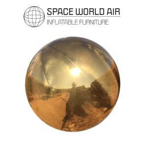 SFERA GONFIABILE IN PVC METALLIZZATA COLORE GOLD DA 80 A 500 CM